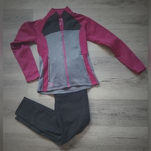 Adidas jacket. Mock neck